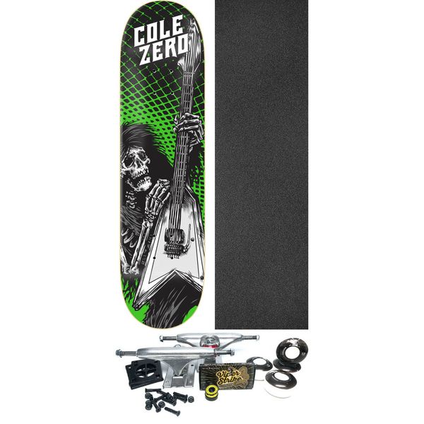 Zero Skateboards Chris Cole Deathrocker Skateboard Deck - 8.5" x 32.25" - Complete Skateboard Bundle